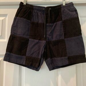 Men’s PacSun Navy Corduroy Volley Shorts Medium in excellent condition